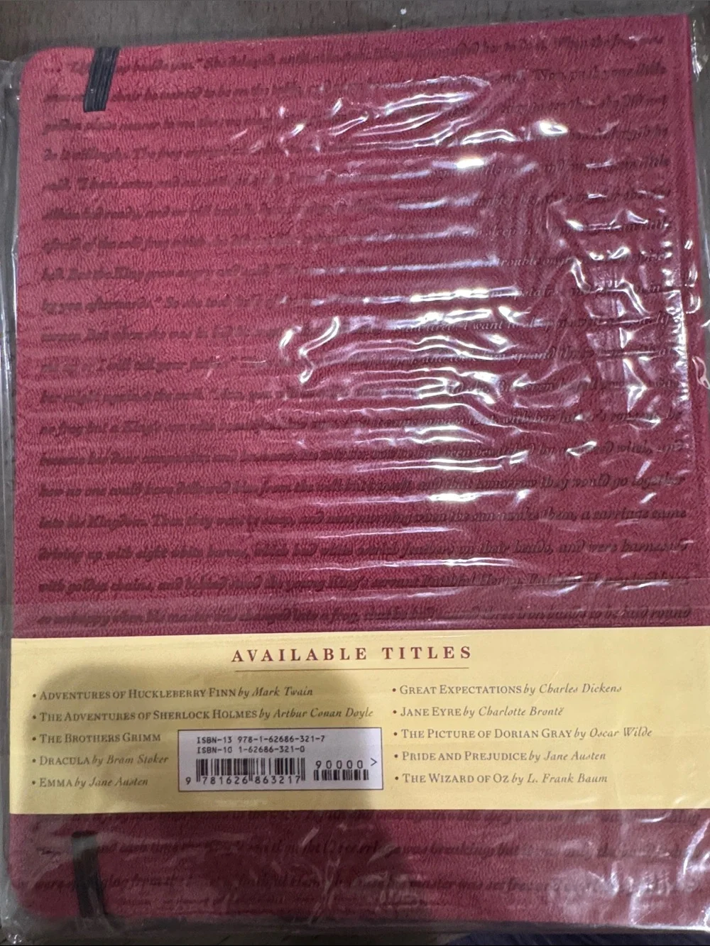 A Novel Journal Brothers Grimm Red & Yellow NWT